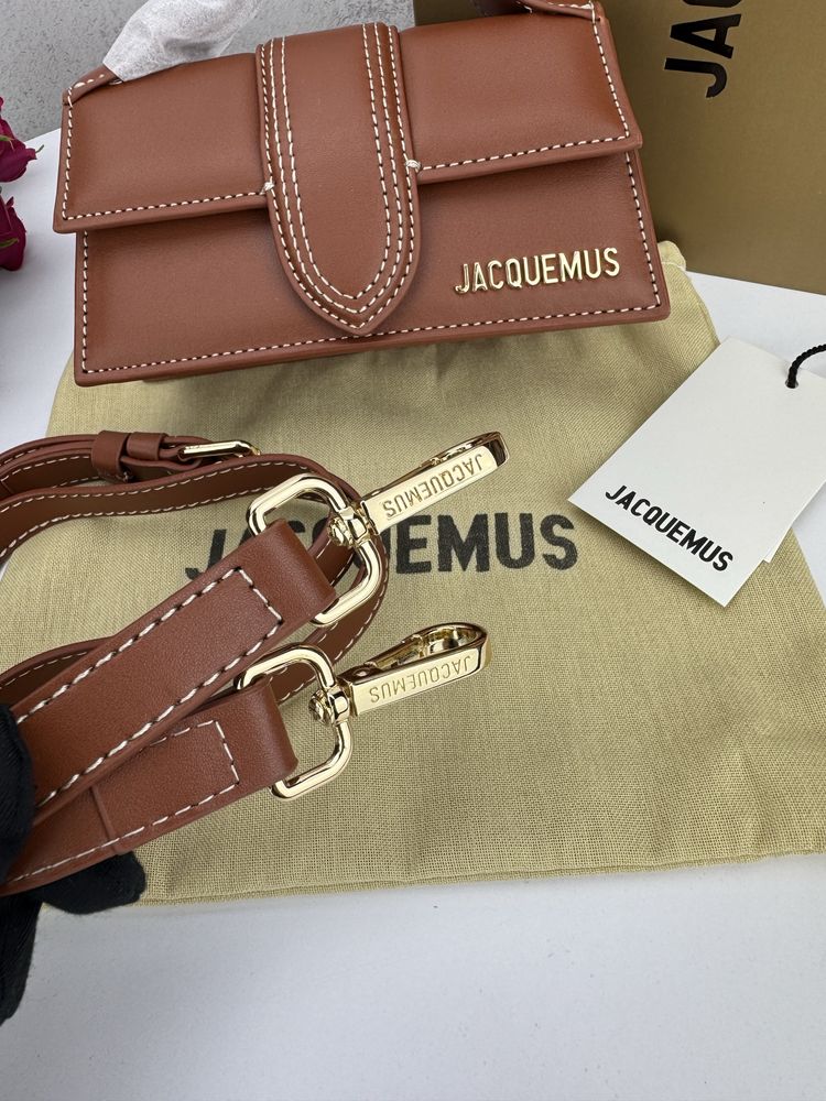 Сумка Jacquemus Mini шкіра | коричнева, біла