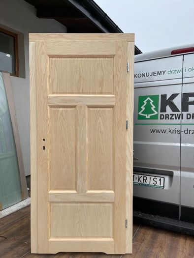 Drzwi wewnętrzne drewniane jesionowe z oscieżnicą regulowaną CAŁY KRAJ