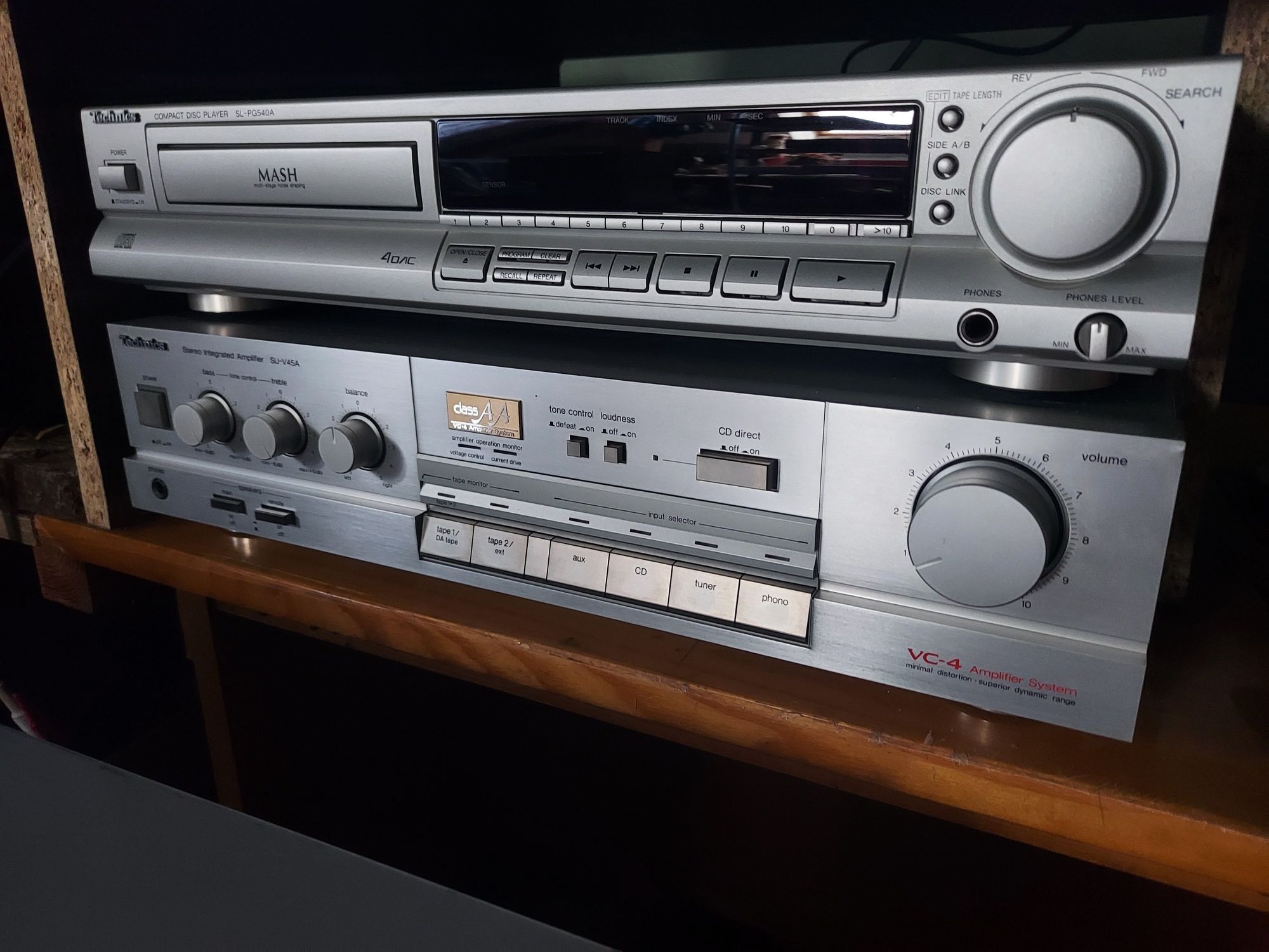 Wzmacniacz Technics SU V45A  Silver stan super