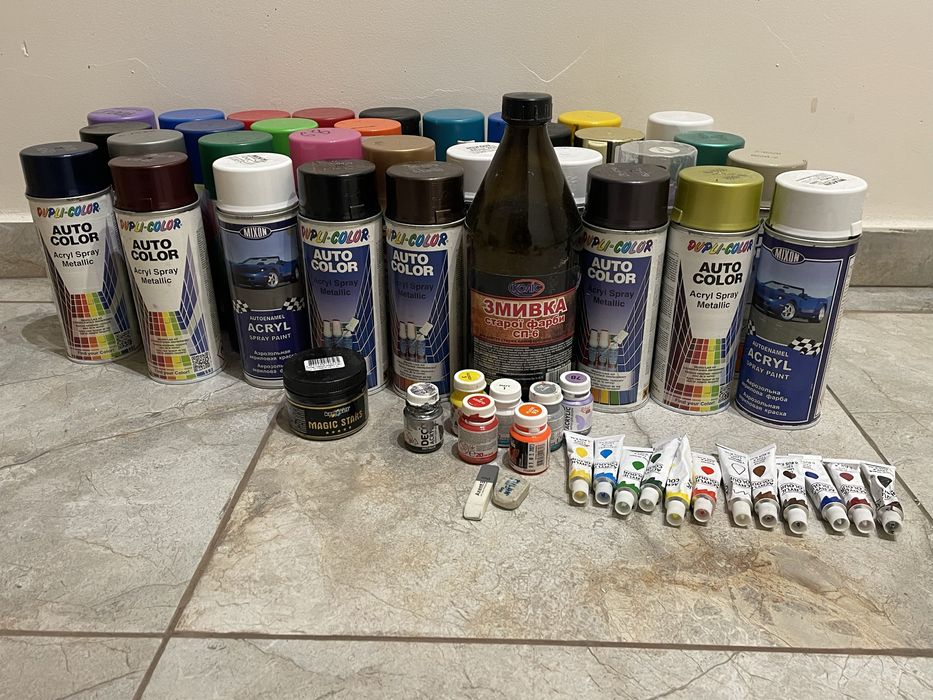 Срочно Аэрозольная краска ,автокраска ,балончики ,универсалные краски