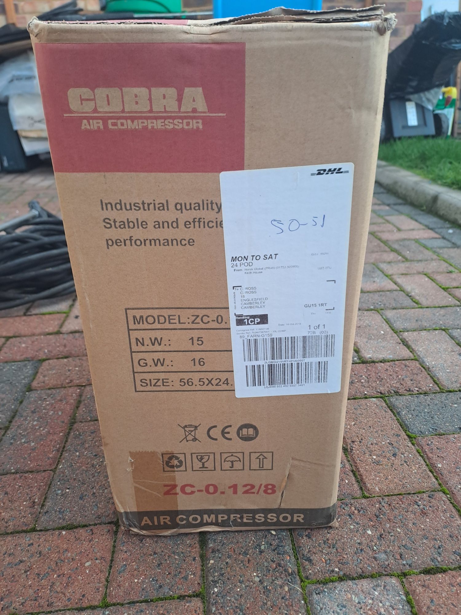 Sprężarka  compresor  Cobra 10 L