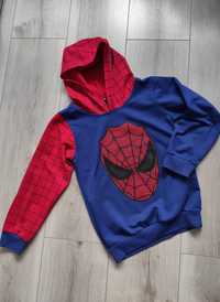 bluza Spiderman spiderman 7 8 z kapturem 122 128 dla chłopca chłopięca