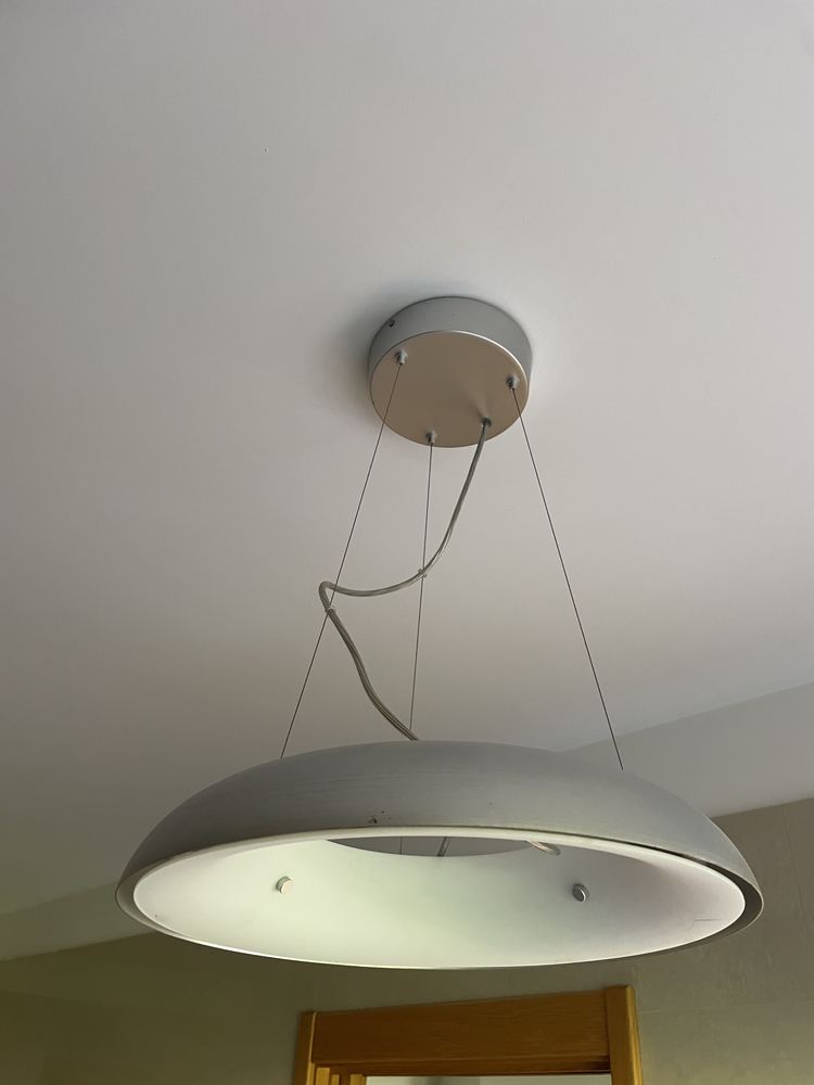 Conjunto 2 Candeeiros suspensos cinzento
