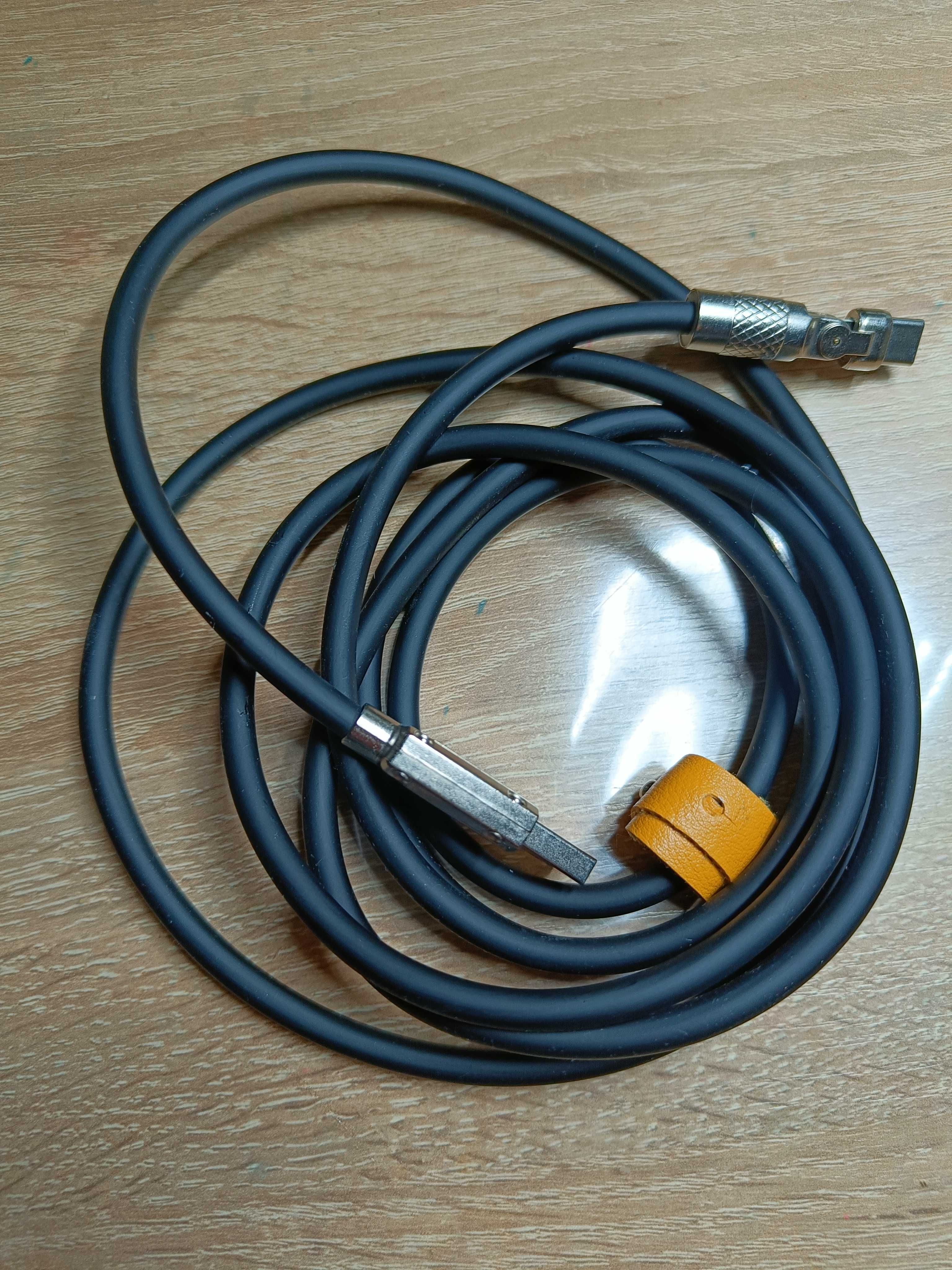 Кабель Type-C to Type-C, 120 Вт (висока якість), прогумований 2 м