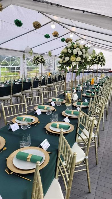 Podłoga modułowa, wynajem, namioty, krzesła do ślubu