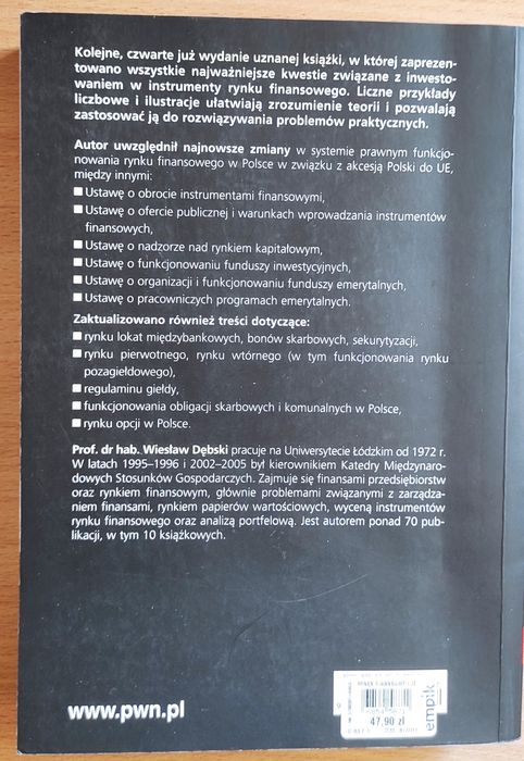 Rynek finansowy i jego mechanizmy - W. Debski