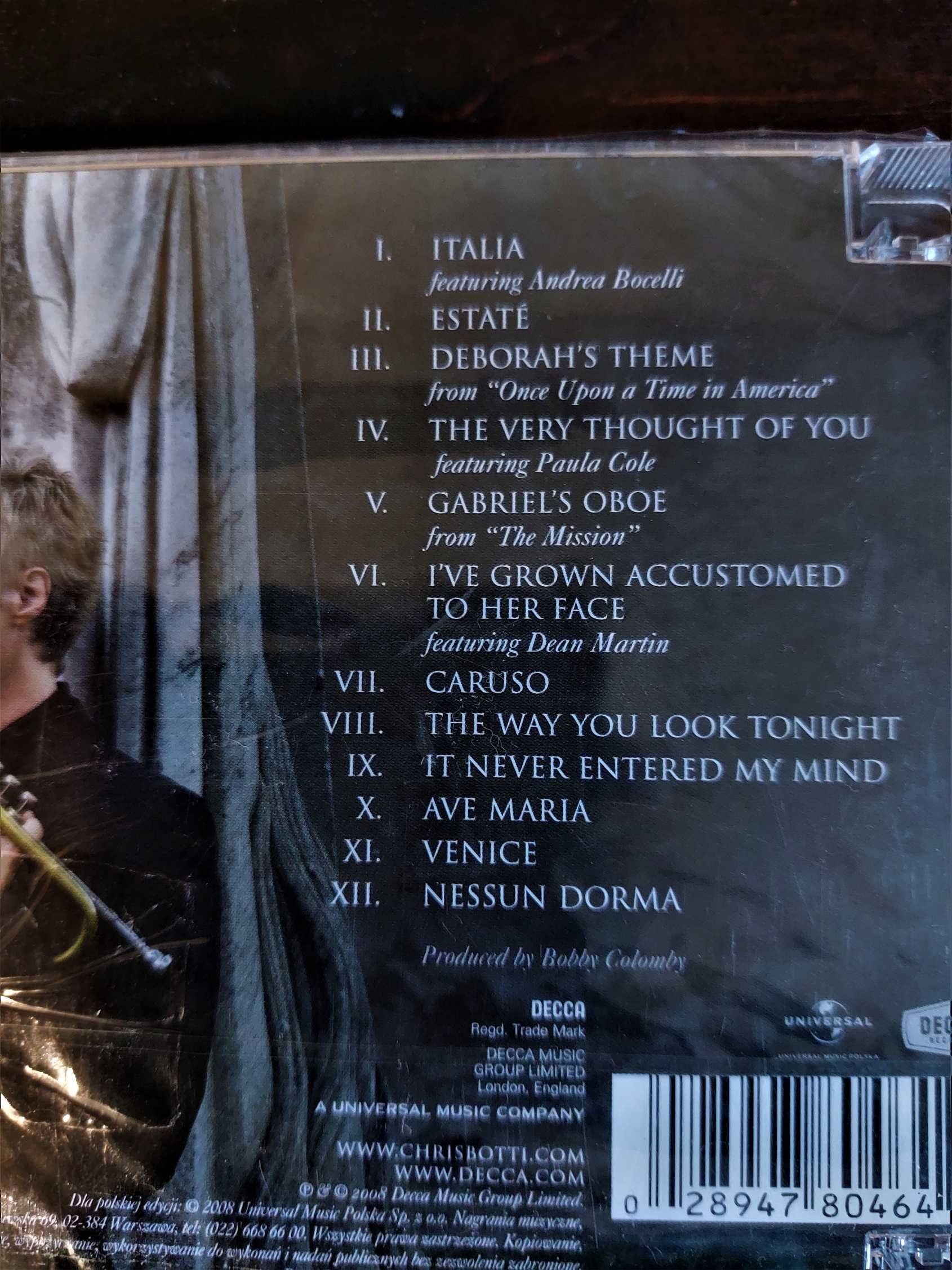 Znakomity Album CD Chris Botti  -Album Italia