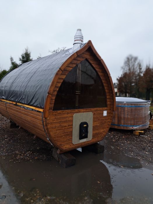 Sauna ogrodowa drewniana