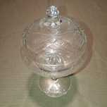 Чешский хрусталь. 1960х. ВАЗА С КРЫШКОЙ. "КУБОК ПОТИР".