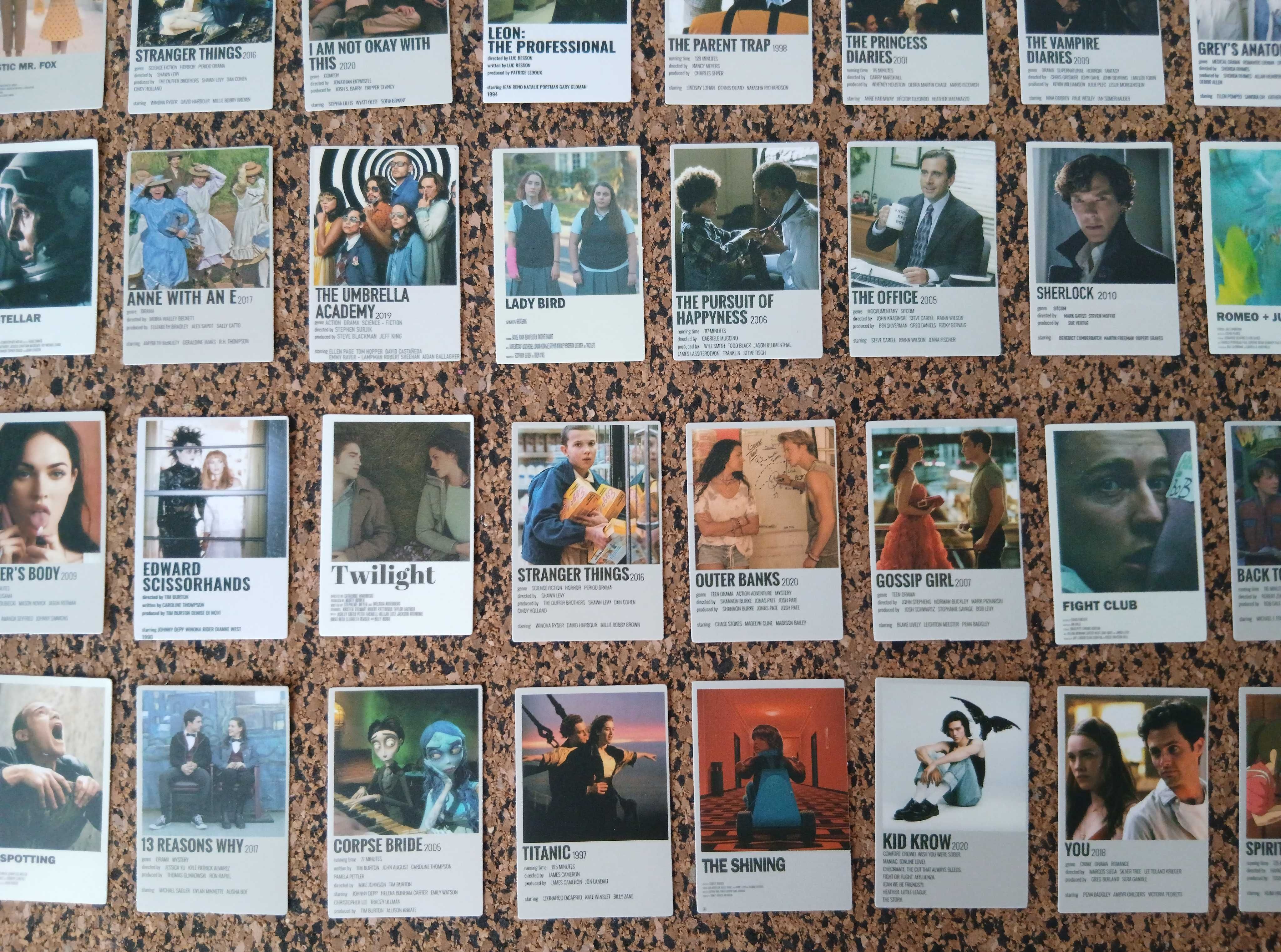 Lote de 64 autocolantes - Filmes e Séries