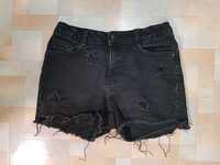 Шорты джинс, модные рванные черные Mango 11-12 лет 152 см
