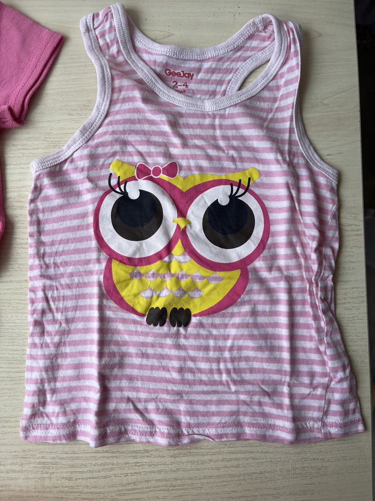 Детская футболка для девочки 3-5г розовая летняя одежда