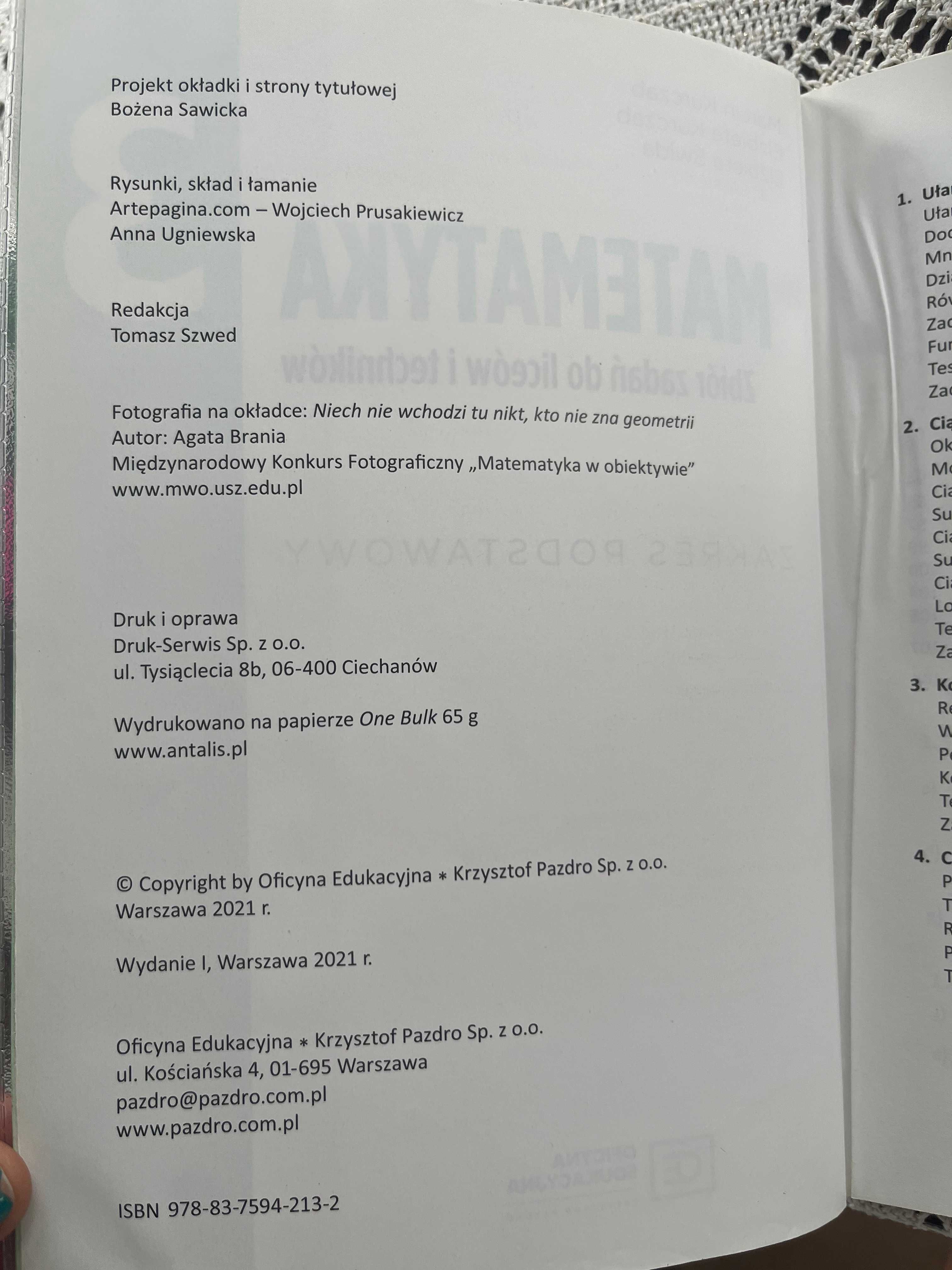 matematyka 3 zbiór zadań zakres podstawowy