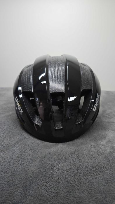 Lekki Kask rowerowy UVEX RISE all black rozmiar 52-56cm