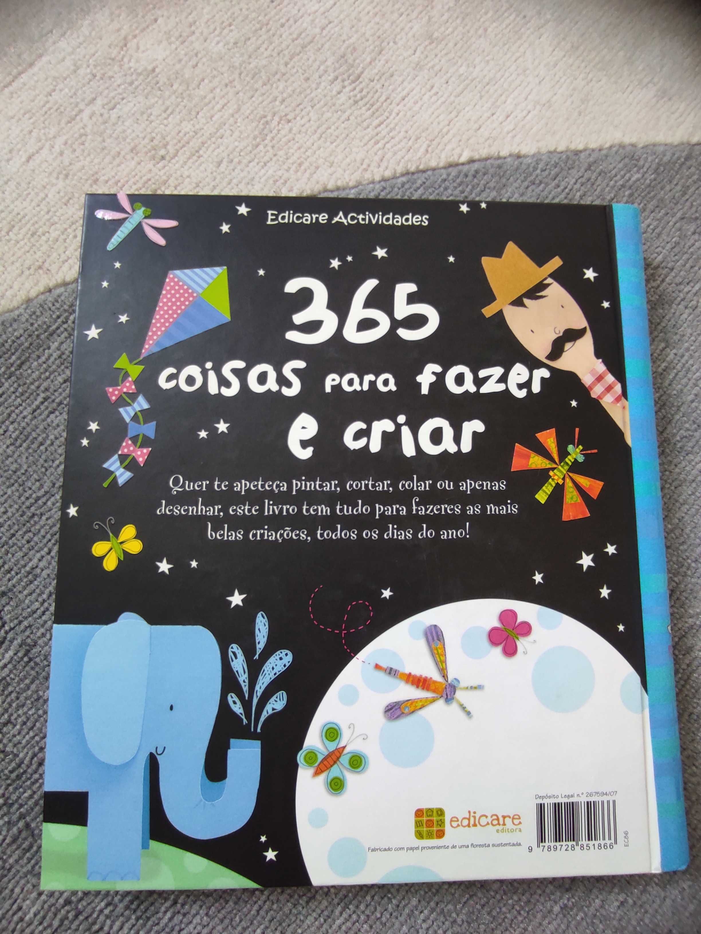 Livro 365 Coisas para fazer e criar