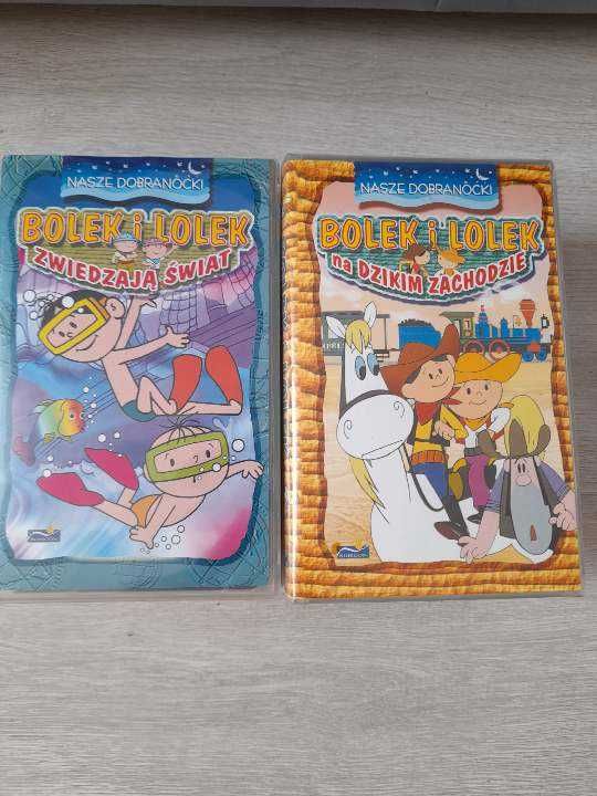 Kasety vhs bajki 8 szt. Zaczarowany ołówek, Krecik , Bolek i Lolek