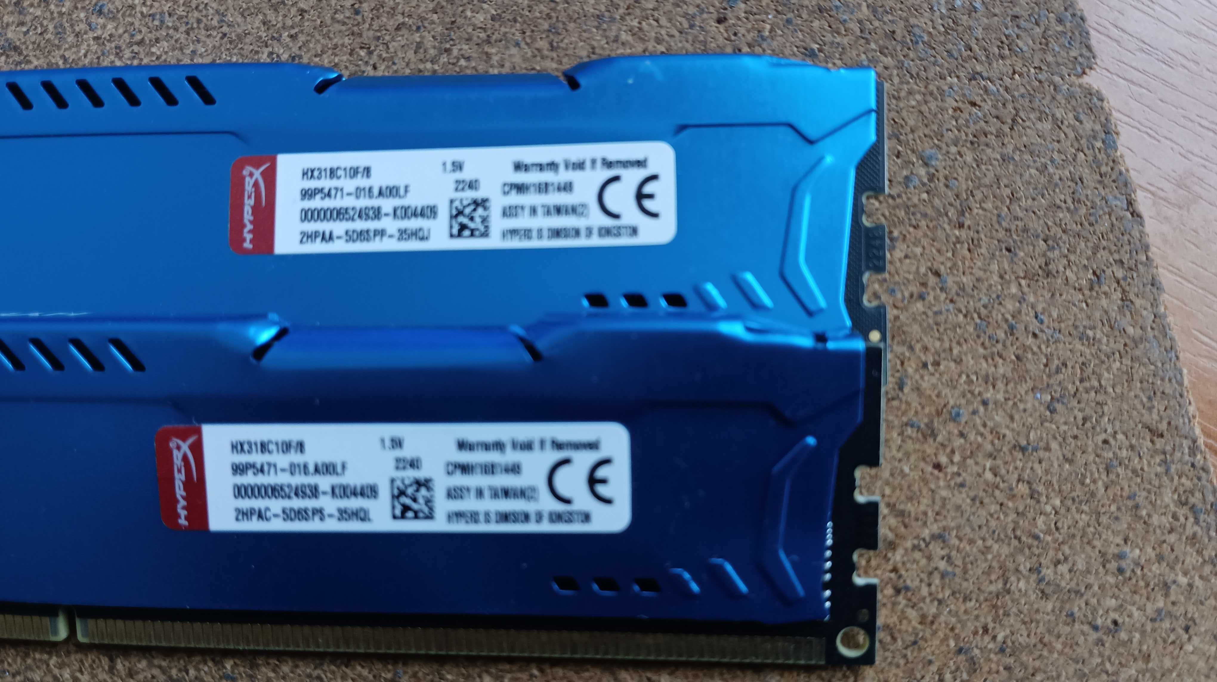 DDR3 HyperX Fury 8GB PC3-14900 оперативна пам'ять 1866MHz Blue - 8 Гб