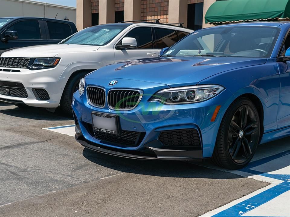 LIP SPOILER FRENTE Pala Aba LÂMINA BMW SÉRIE 2 F22 F23 M PERFORMANCE