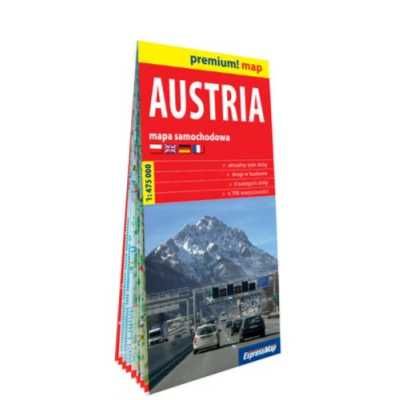 Premium! map Austria. Mapa samochodowa 1:475 000 - praca zbiorowa