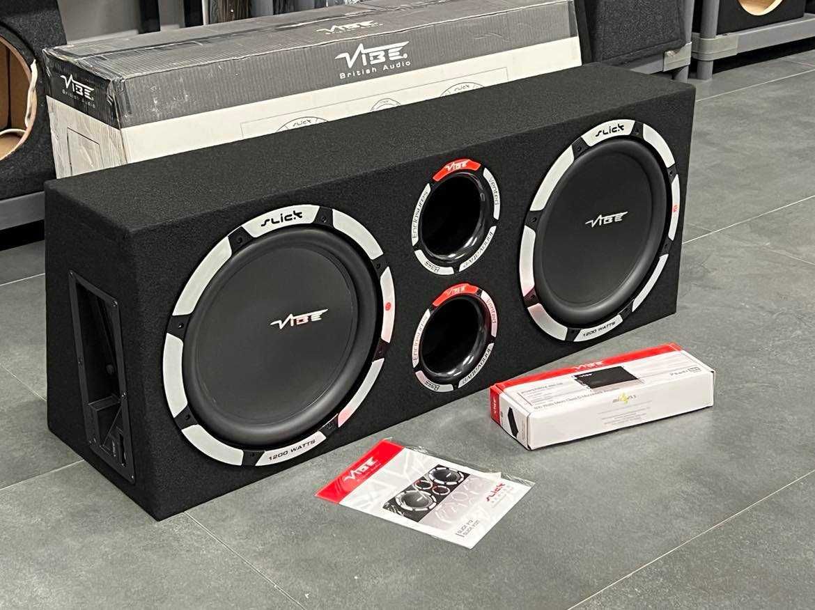 Skrzynia Tuba basowa subwoofer VIBE SLICKV12T Twin 800W RMS 2x2ohm