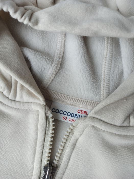 Kremowy komplet dresowy Bluza +spodnie ocieplane Coccodrillo 62