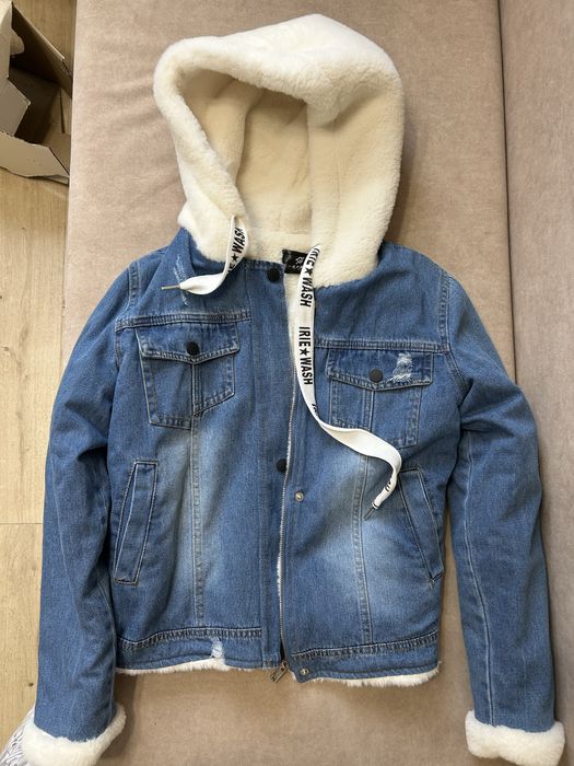 Куртка джинсова з мяким ворсом