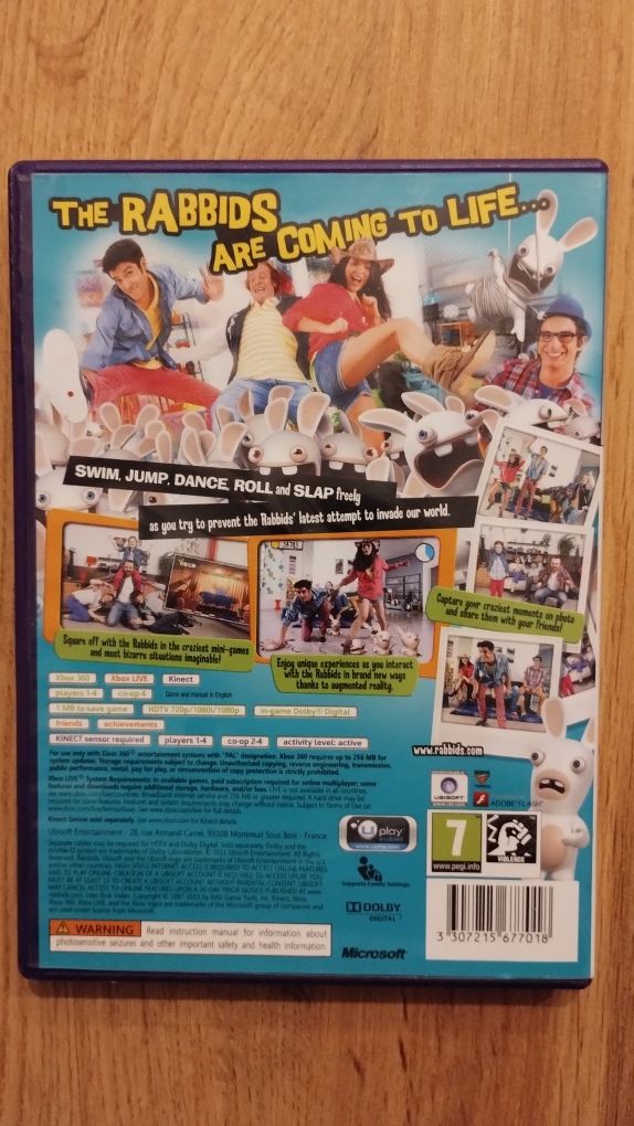Gry Rabbids Alive&Kicking oraz Kinect Adventures
