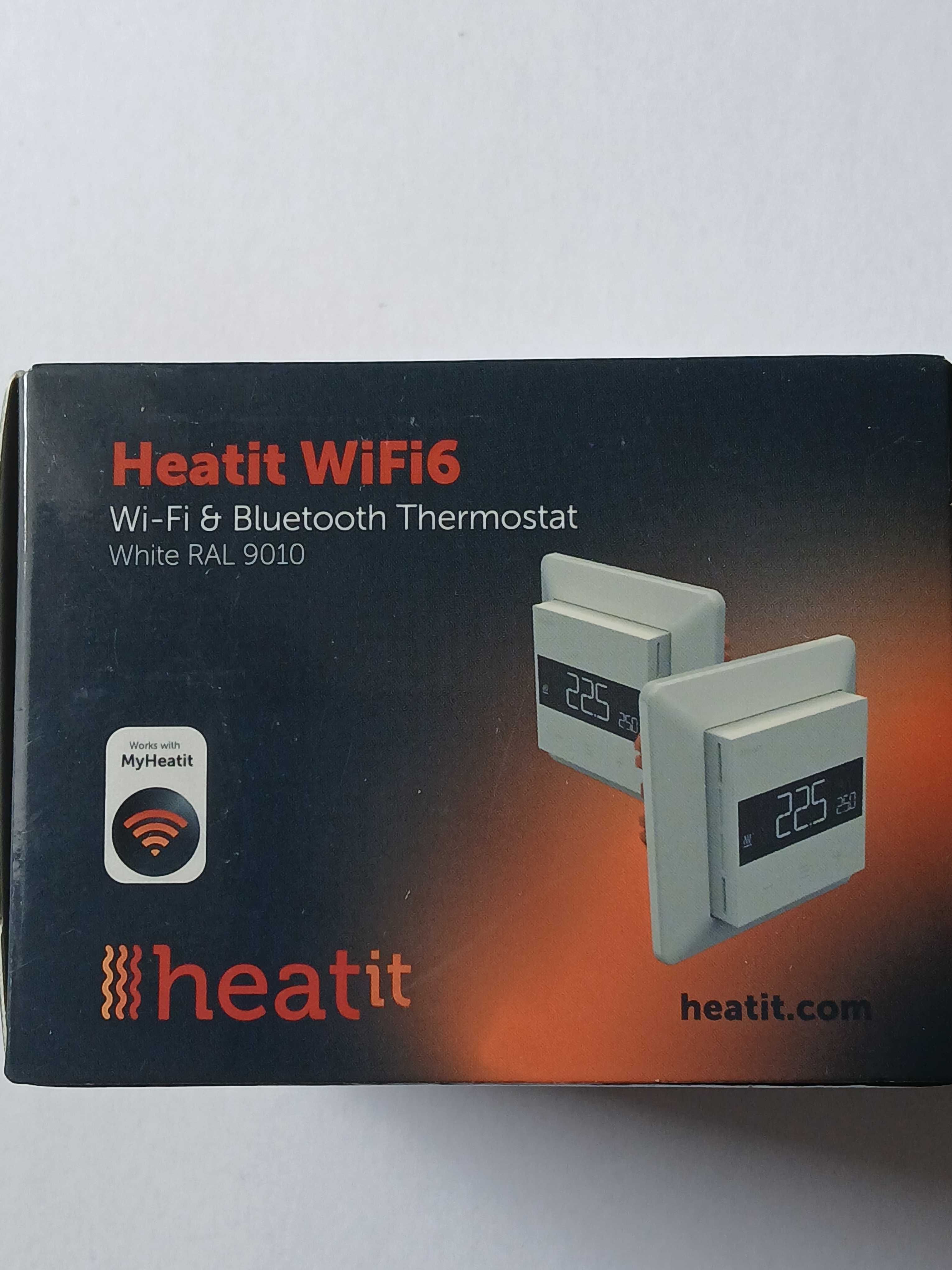 Inteligentny termostat. Heatit WiFi6 RAL 9010*nowy Oryginał *biały