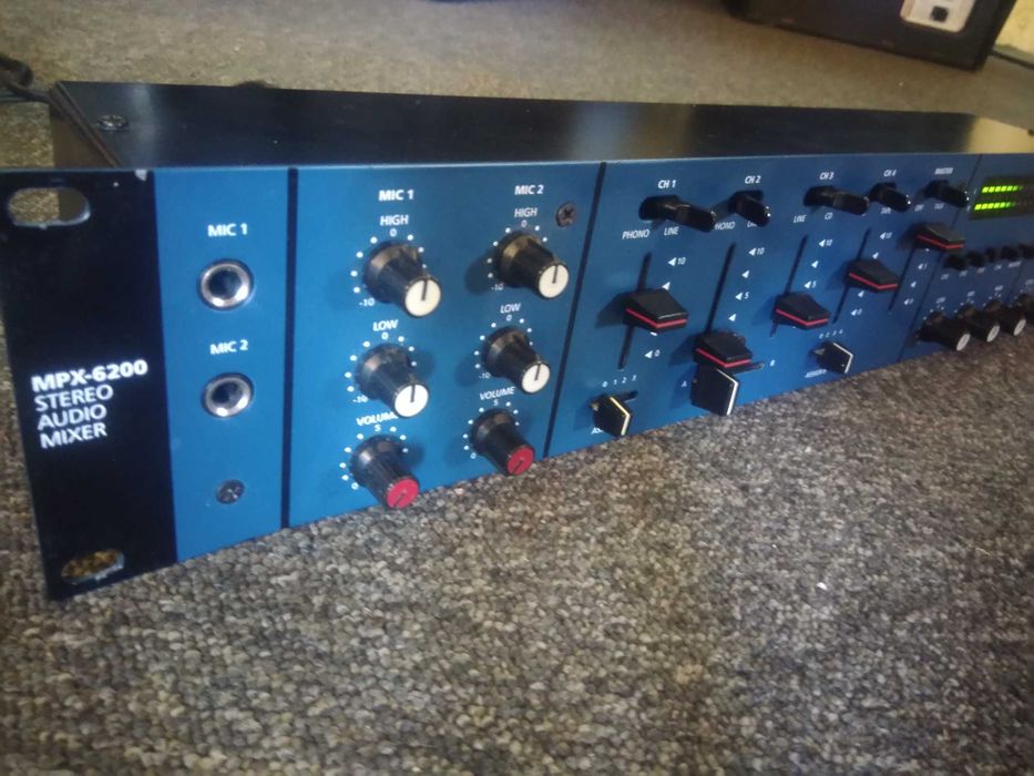 IMG Stage Line MPX-6200 Stereo Audio Mixer Mesa Mistura DJ