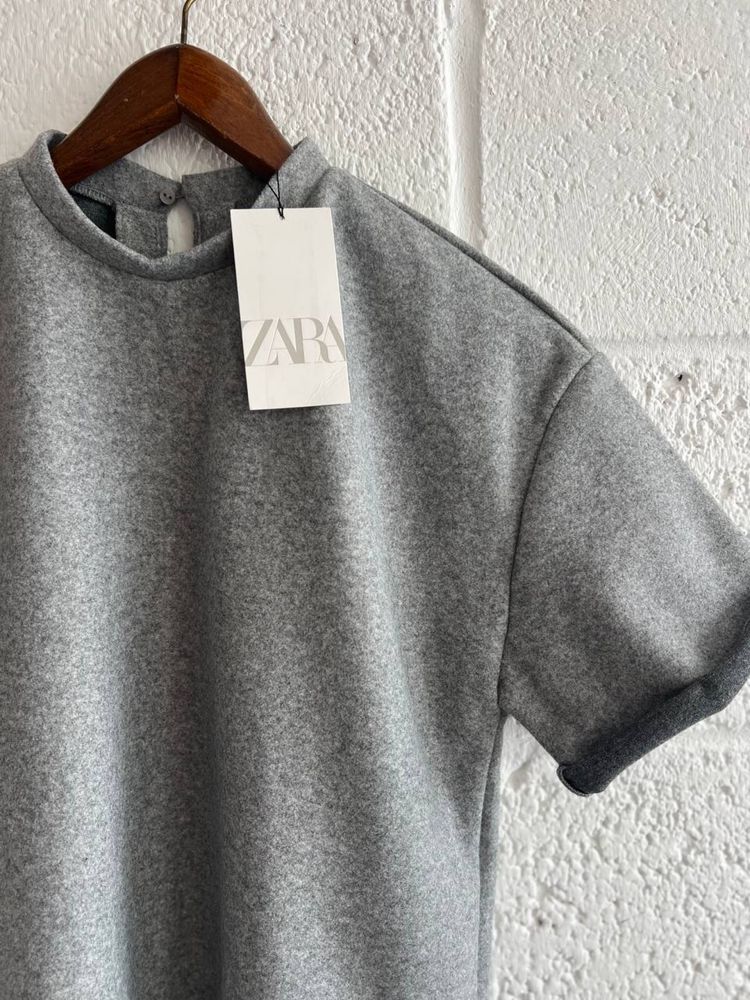 Zara у стилі СОS. Теплий светр світшот топ безрукавка. Оверсайз