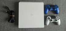 PlayStation 4 Slim biały, 500 GB, dwa pady