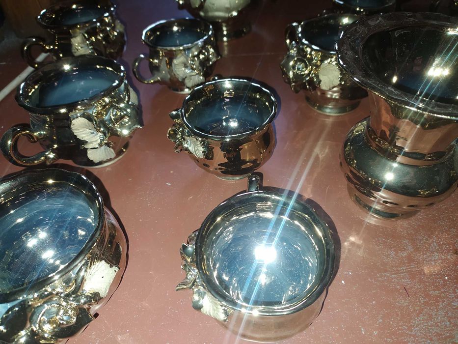 Сервіз золотий, позолочений, під золотий з 21 предмета