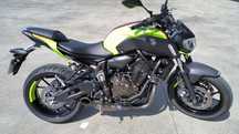 MT 07 akrapovic 55kw
