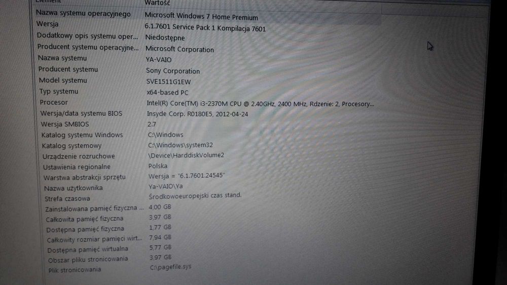 2 laptopy VAIO  SONY