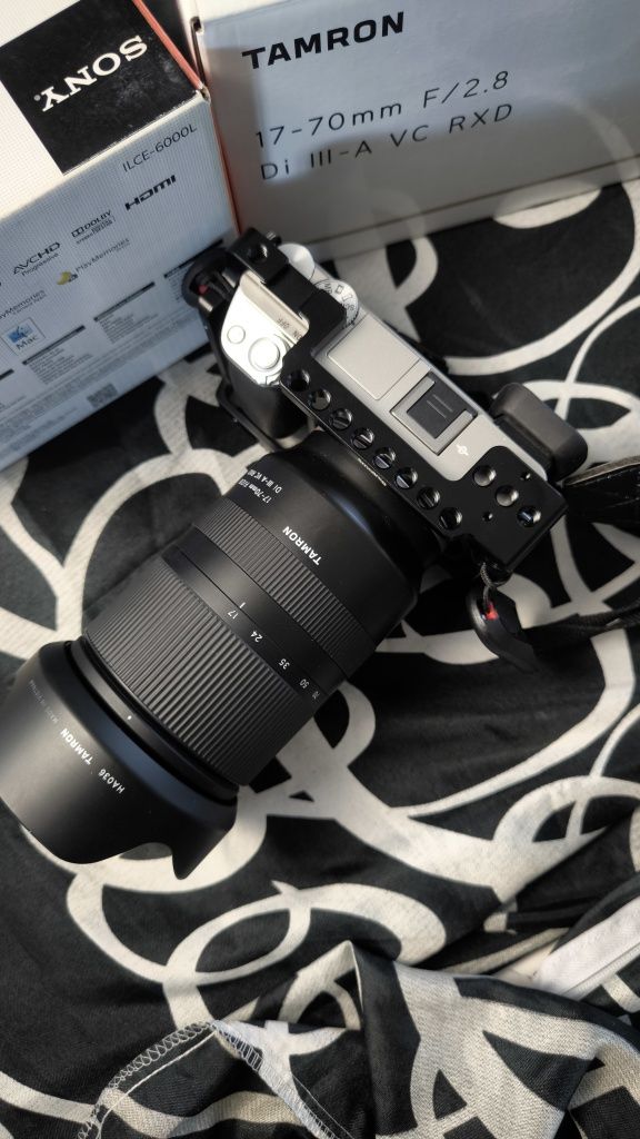 Aparat Sony a6000 + tamron 17-70 f 2.8