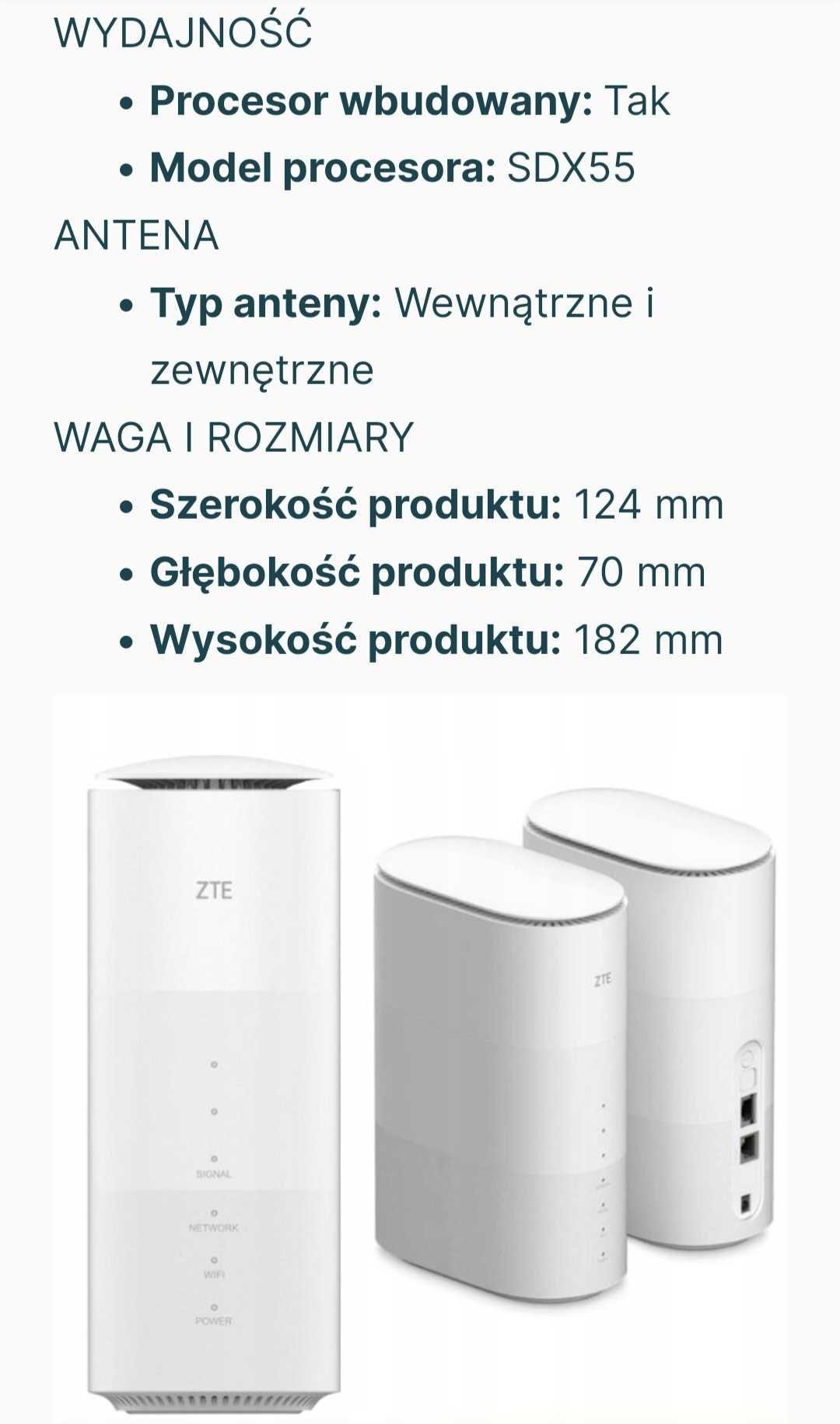 Router 5g zte Mc801a