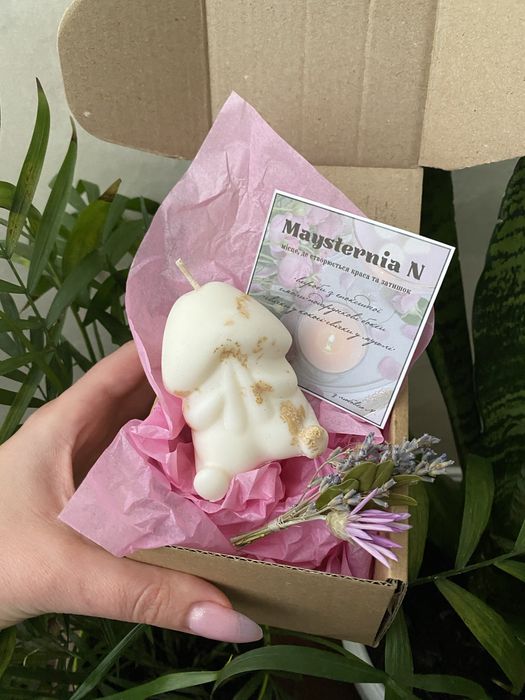 Соєва свічка член 18+ подарунок для дівчини/подруги