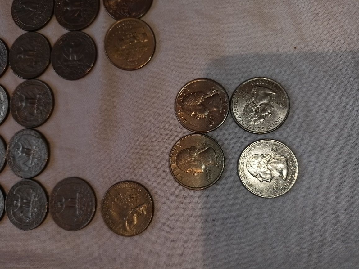 Monety quarted dolar 24 sztuki
