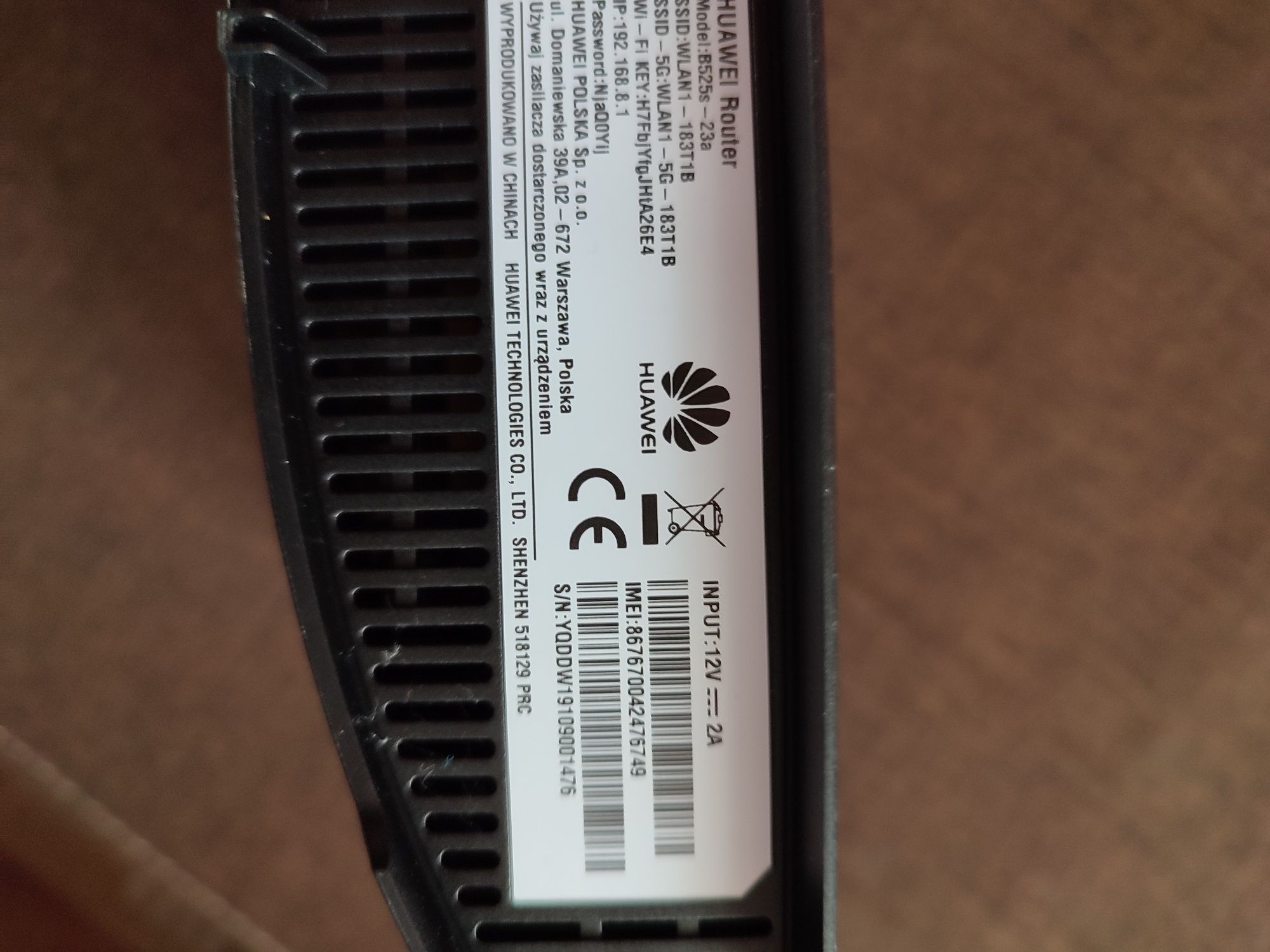 Ruter Huawei model B525s-23a