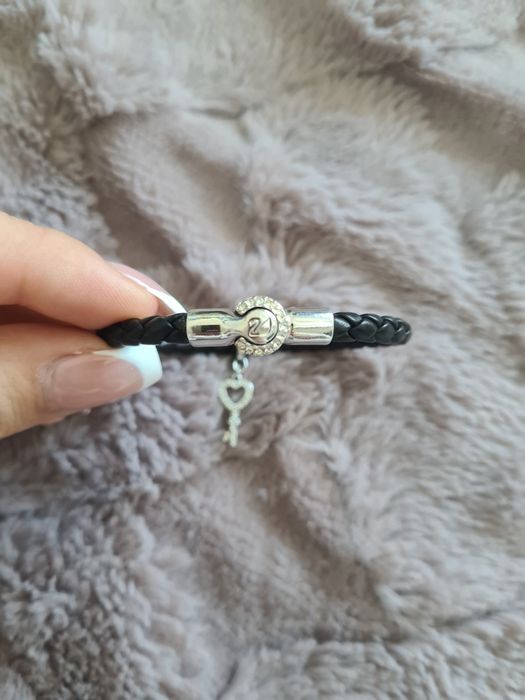 Pulseira Preta Swarovski Original