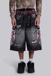 Shorts Jaded London Pink Blade 26-36 Colossus Jorts Shorts