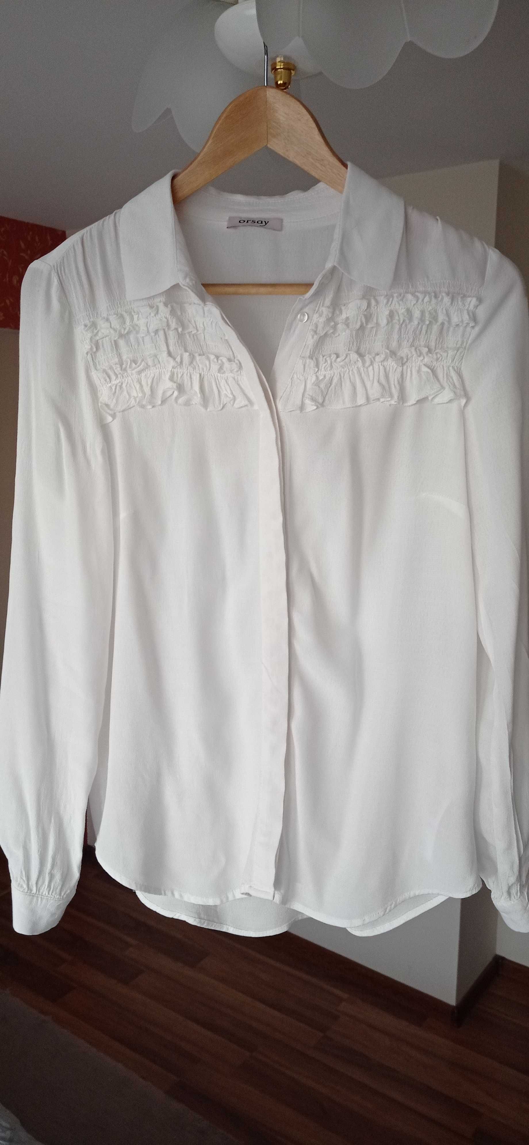 Koszula bluzka biała eleganckarozm 36 Orsay