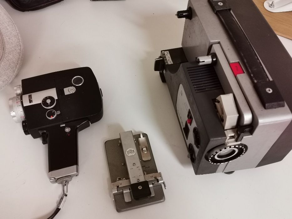 Vintage Super 8 + Projector + Splicer Sankyo