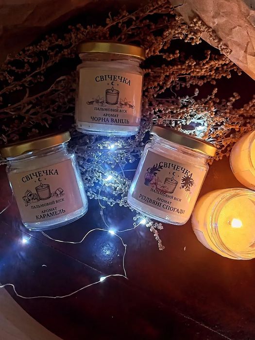 Свічки з соєвого воску