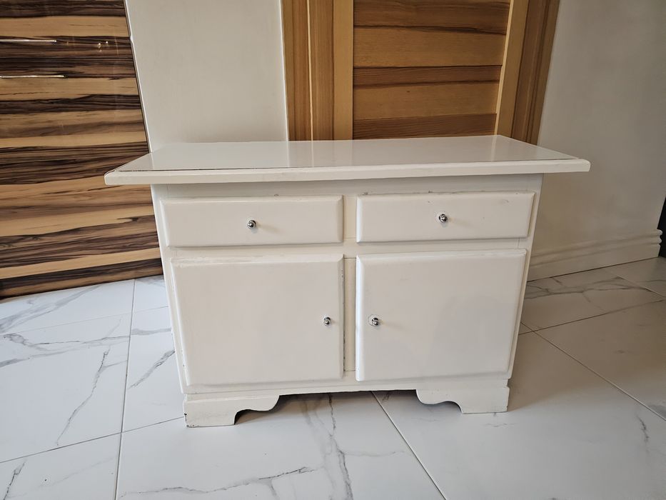 Szafka pomocnicza szafeczka konsola drewno biała