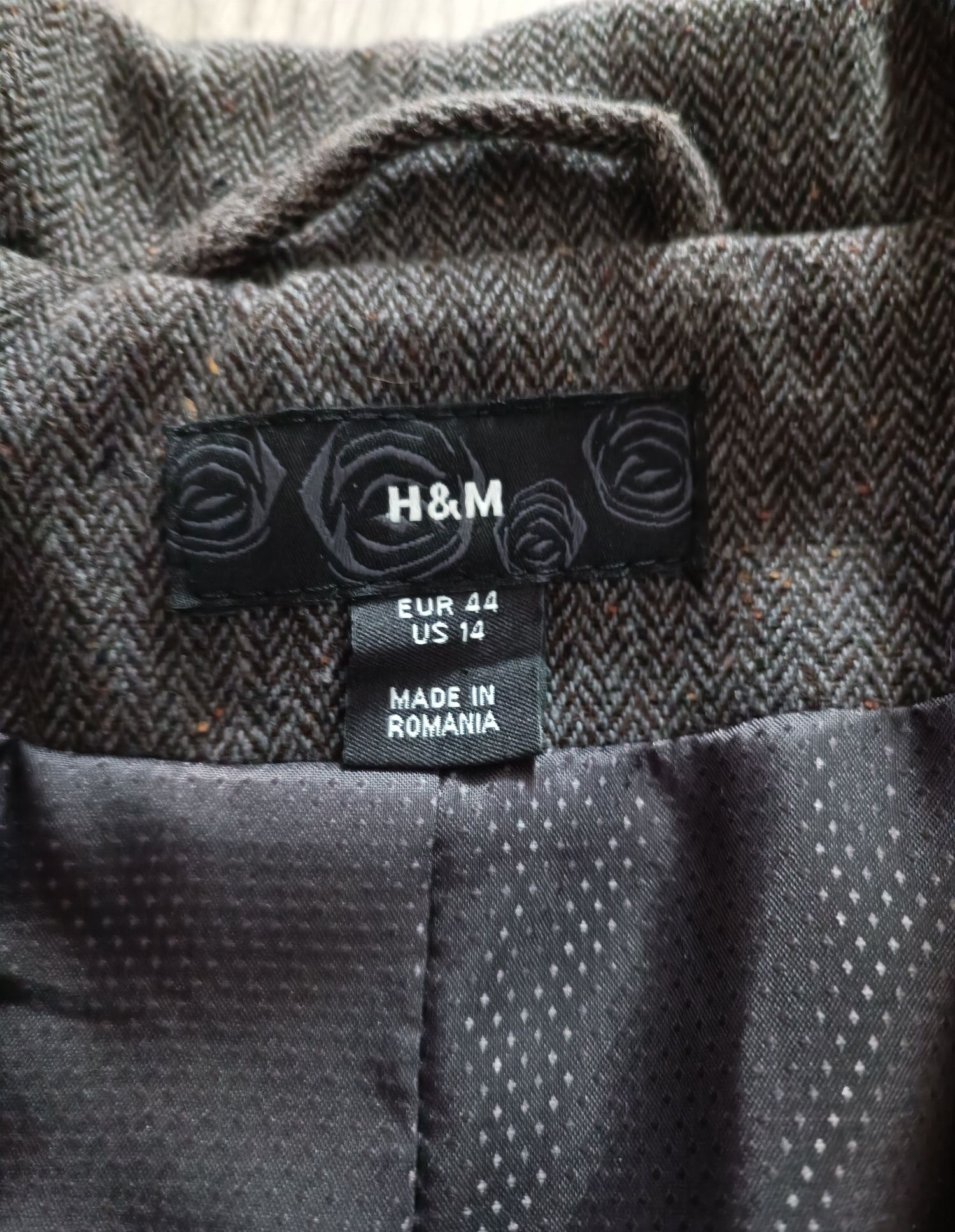 Garnitur damski komplet marynarka+spodnie+spódnica H&M 42/40