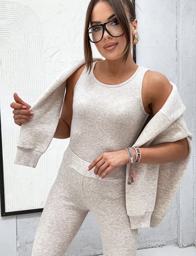 Komplet 3w1 Motion bluza bokserka legginsy