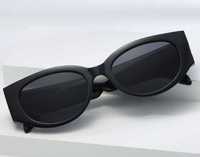 Okulary przeciwsłoneczne czarne retro McOUEEN