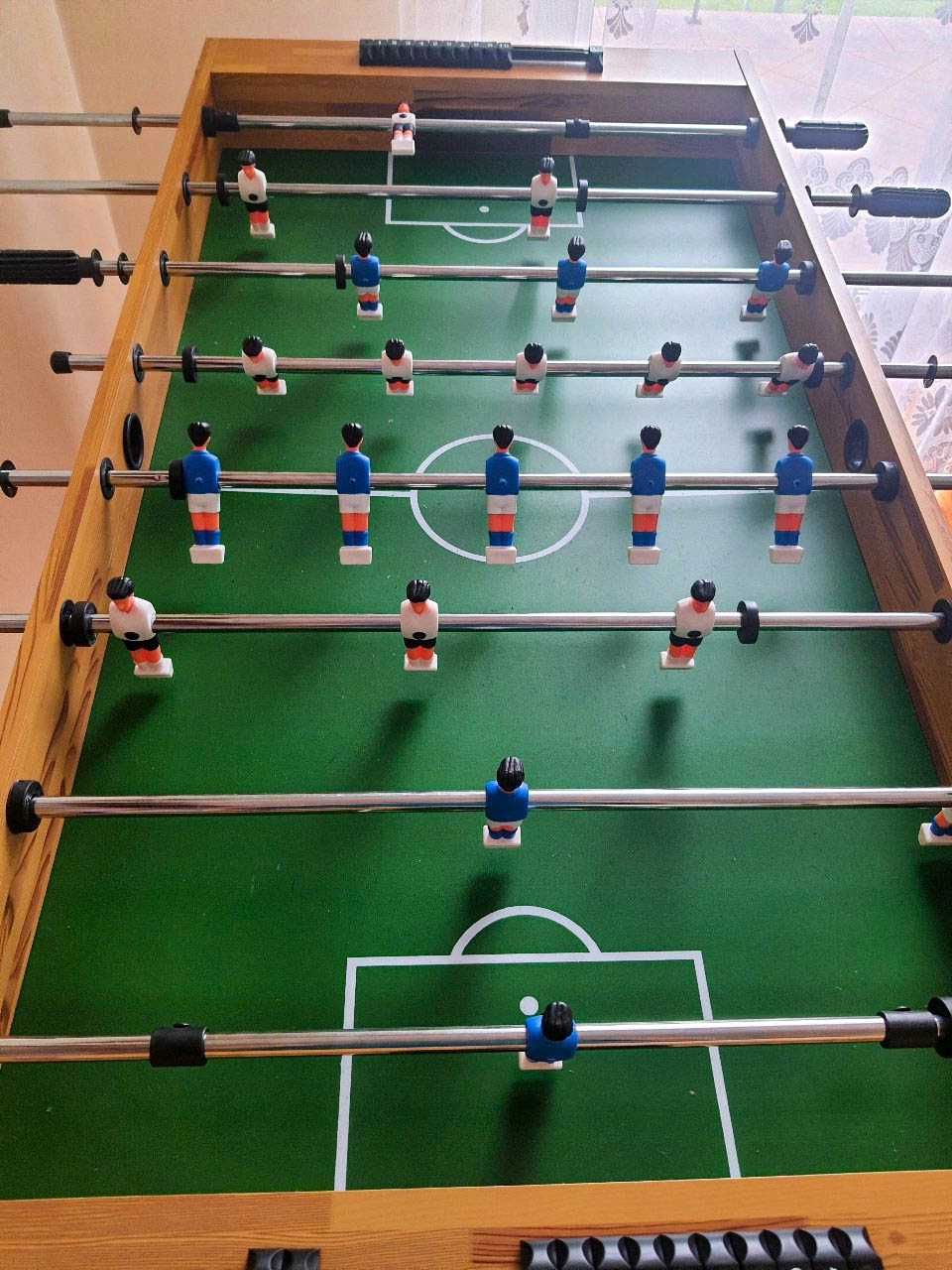 DREWNIANY STÓŁ DO PIŁKARZYKÓW duży stół do gry w piłkarzyki