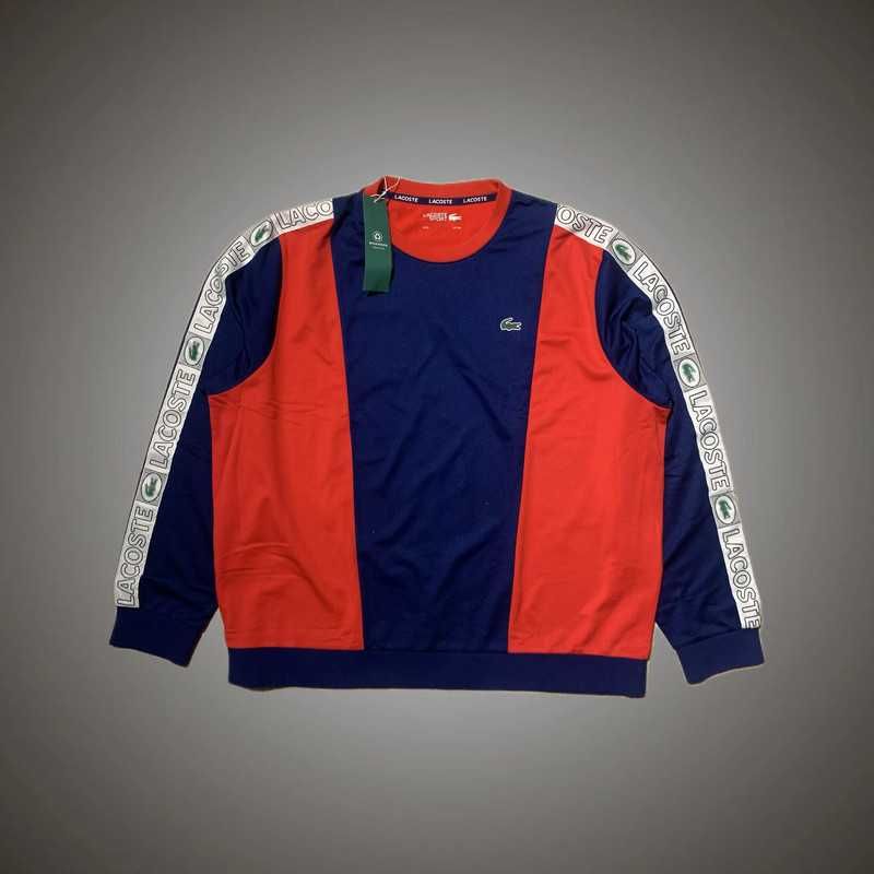 Lacoste Sweatshirt XXL Azul/Vermelho 10/10 - Streetwear